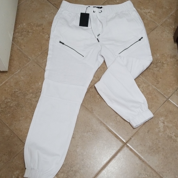 csg denim stripe jogger
